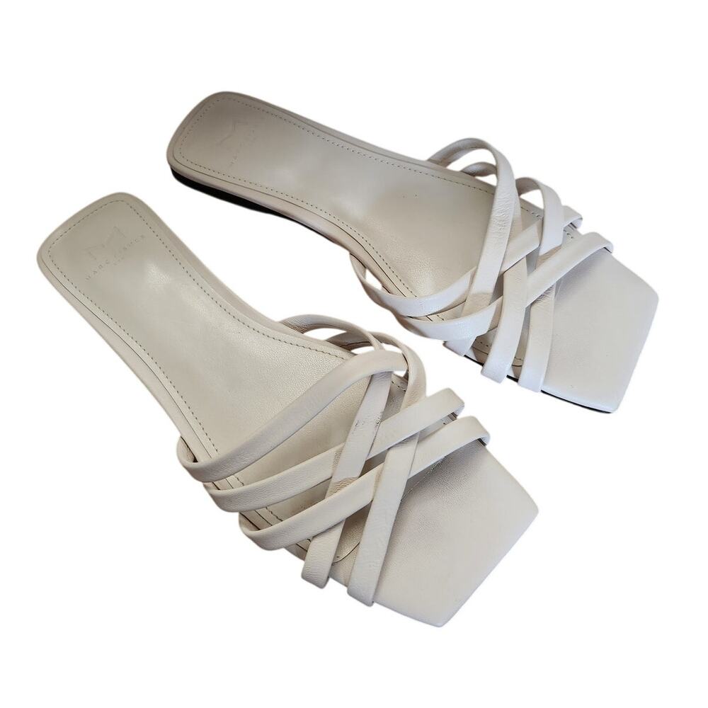 8 Marc Fisher cream sandals